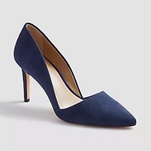 Ann Taylor - Azra Suede Heel Navy - Size 6.5
